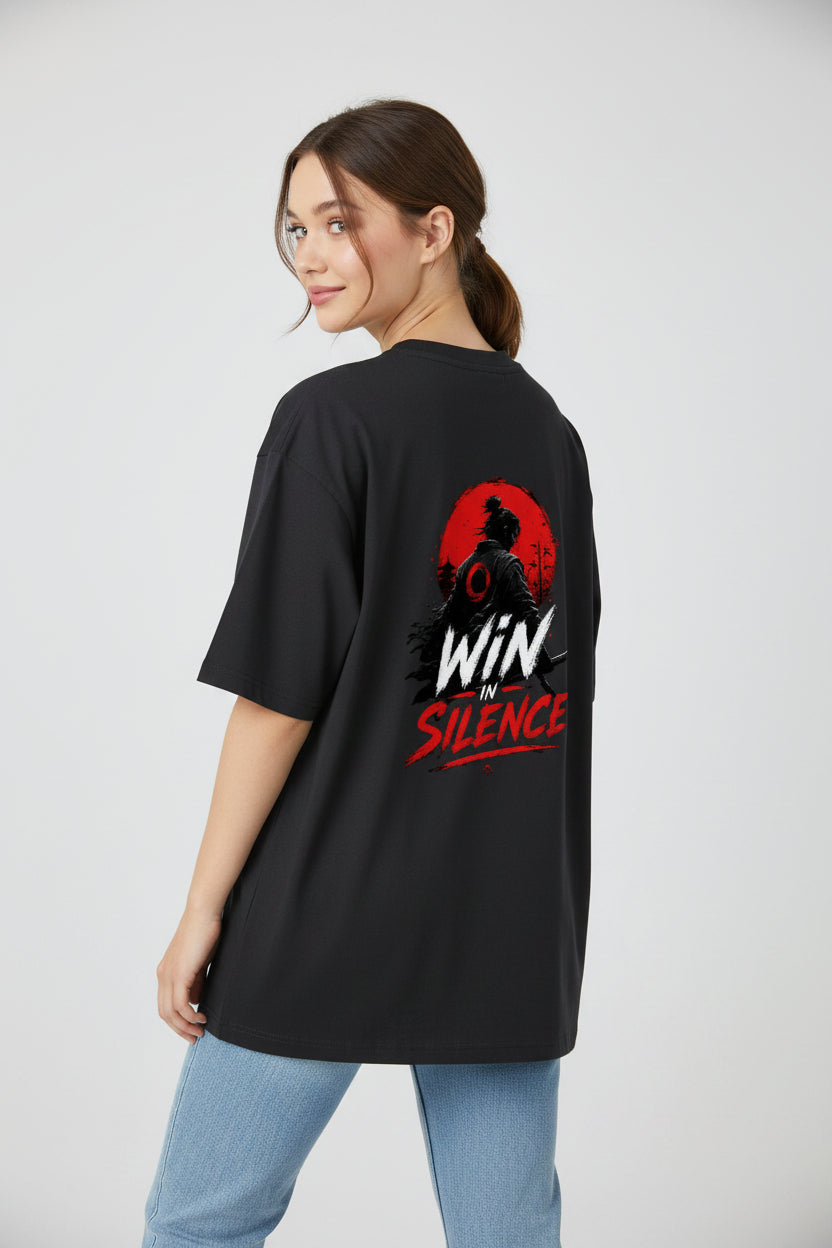 Win In Silence Oversized T-Shirt