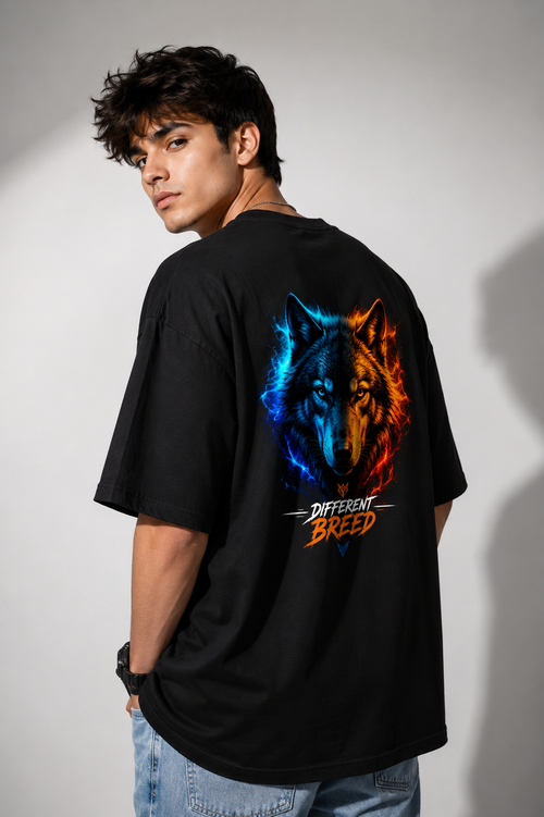 Different Breed Wolf Oversized T-Shirt