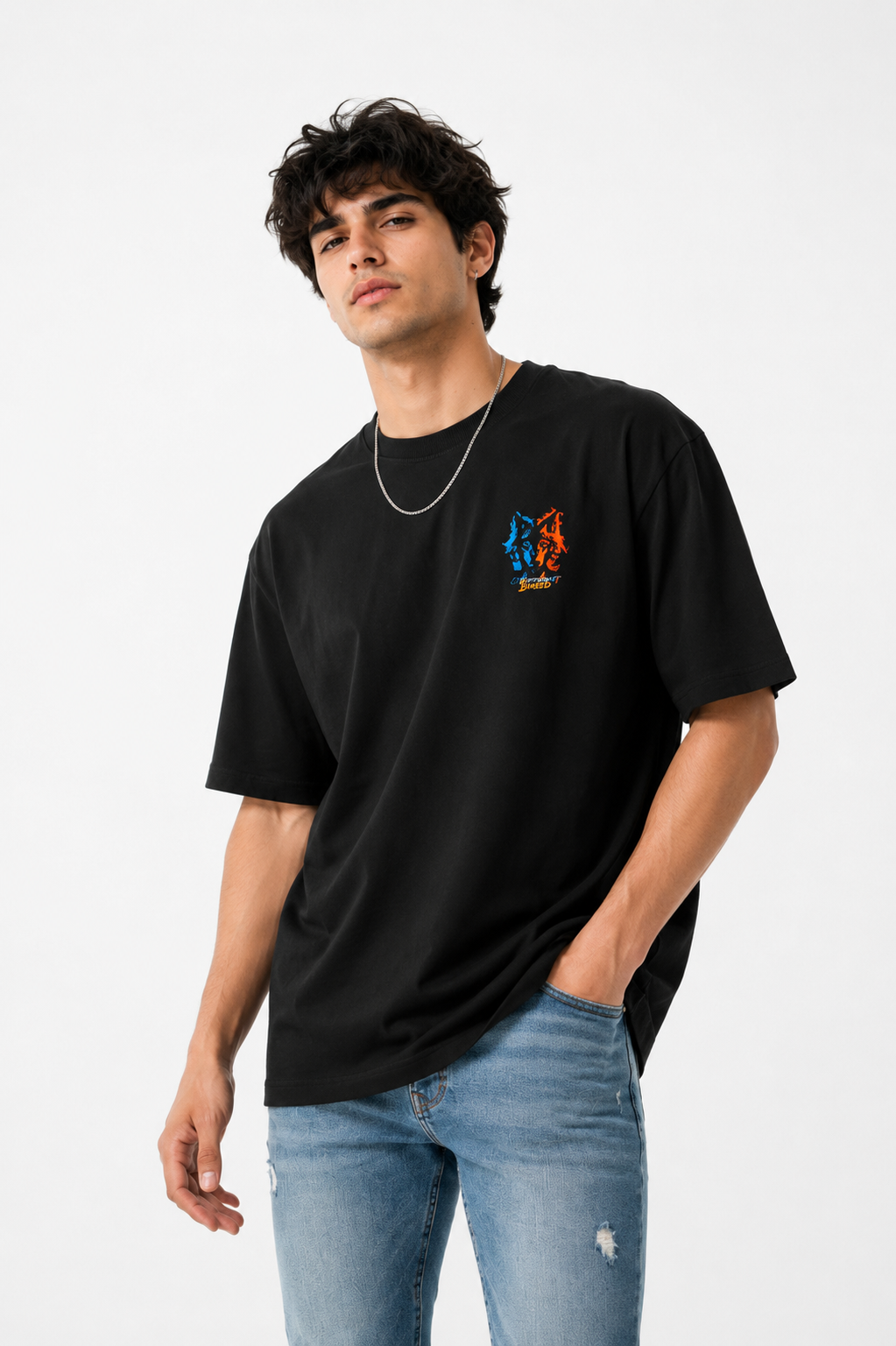 Different Breed Wolf Oversized T-Shirt